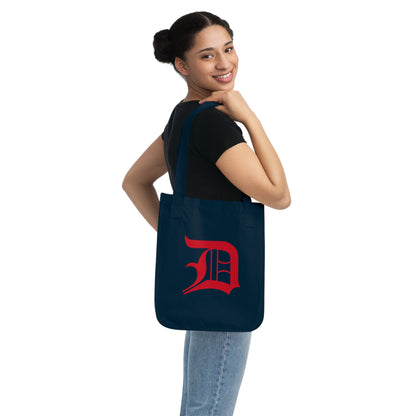 Detroit 'Old English D' Heavy Tote (Aliform Red)