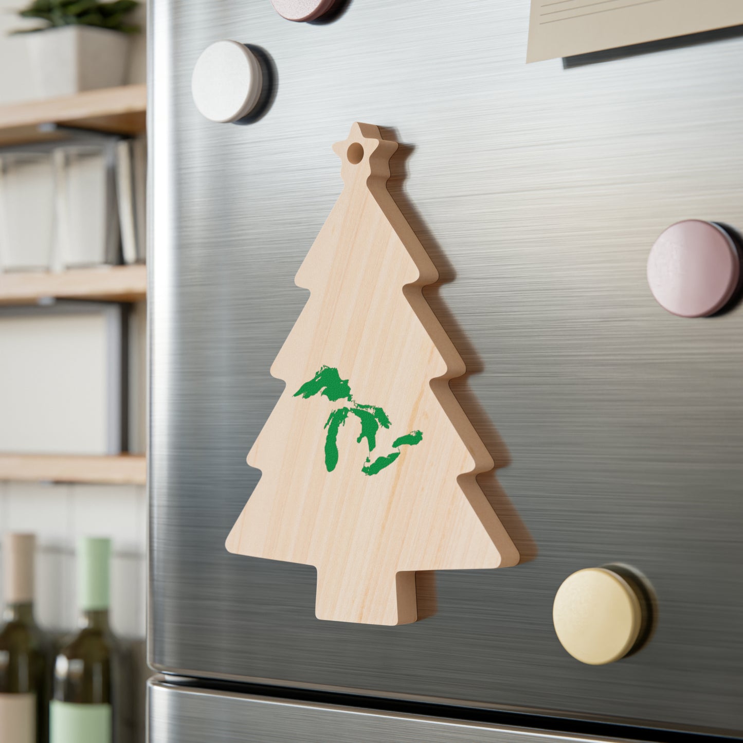 Great Lakes Christmas Ornament | Wooden - Shamrock Green