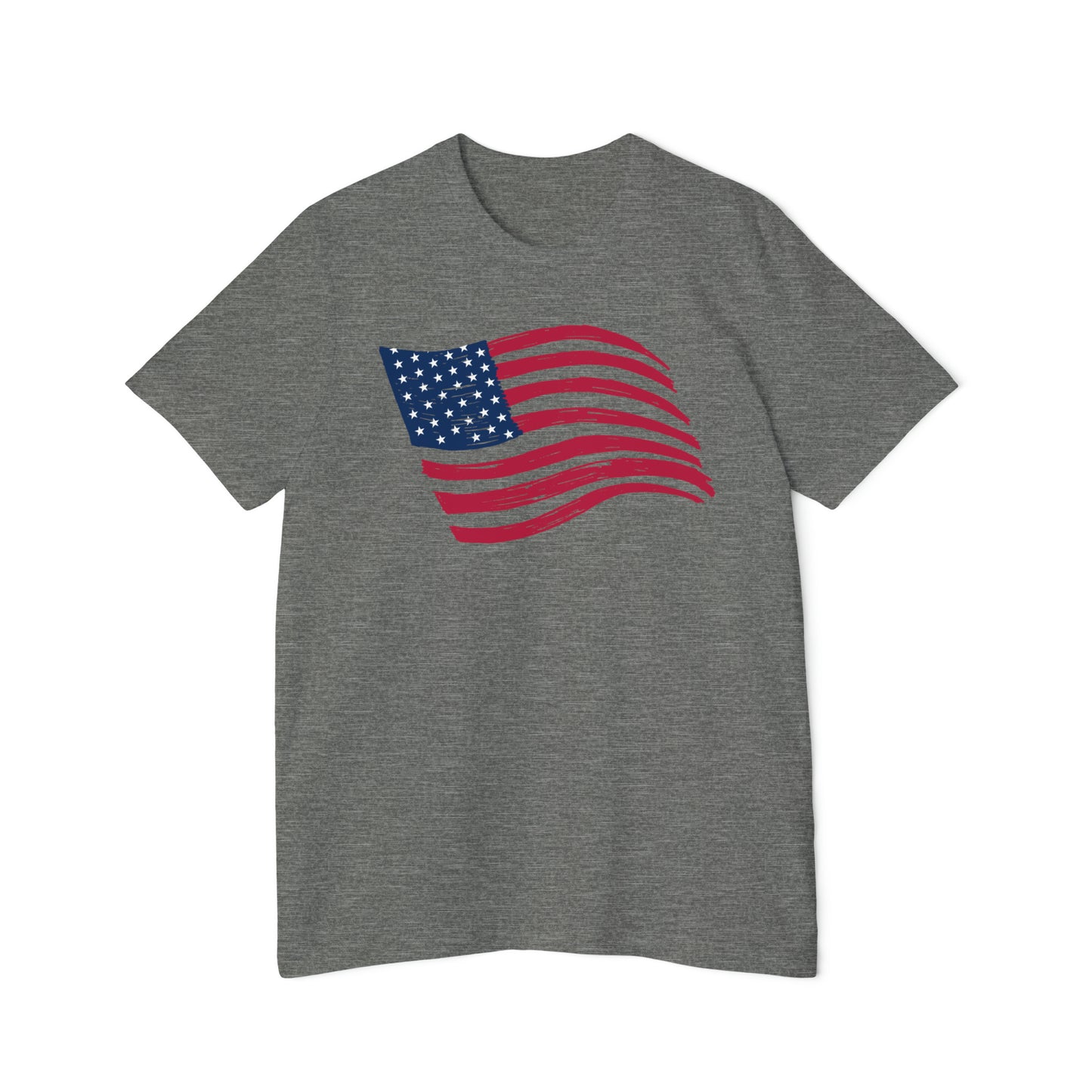 Wavy United States Flag T-Shirt | Made in USA