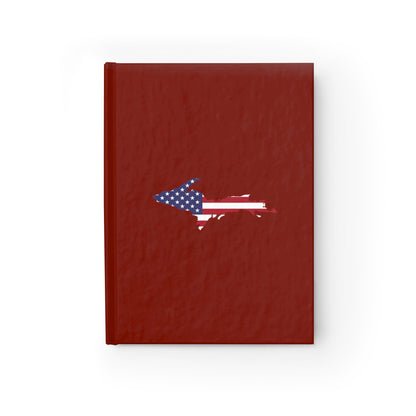 Michigan Upper Peninsula Blank Sketchbook (w/ UP USA Flag) | Cherryland Red