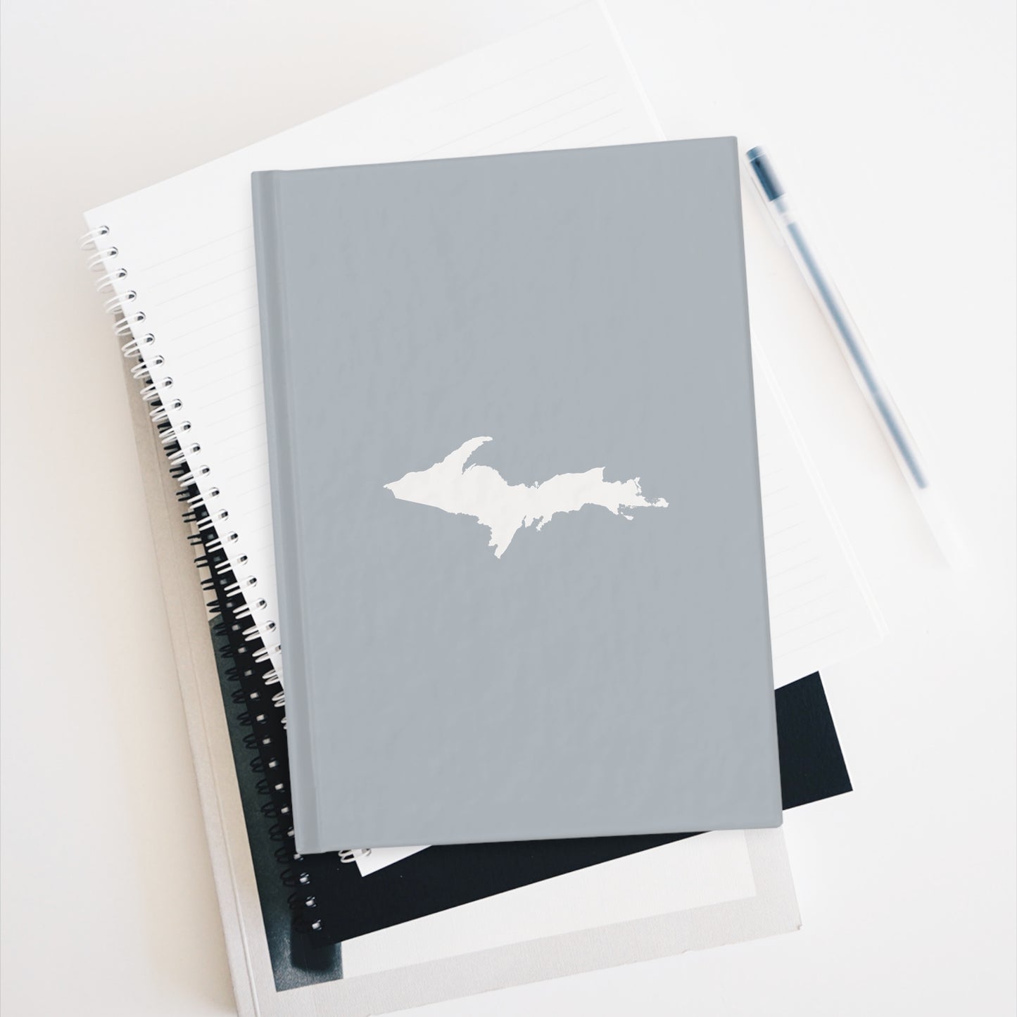 Michigan Upper Peninsula Blank Sketchbook (w/ UP Outline) | Silver