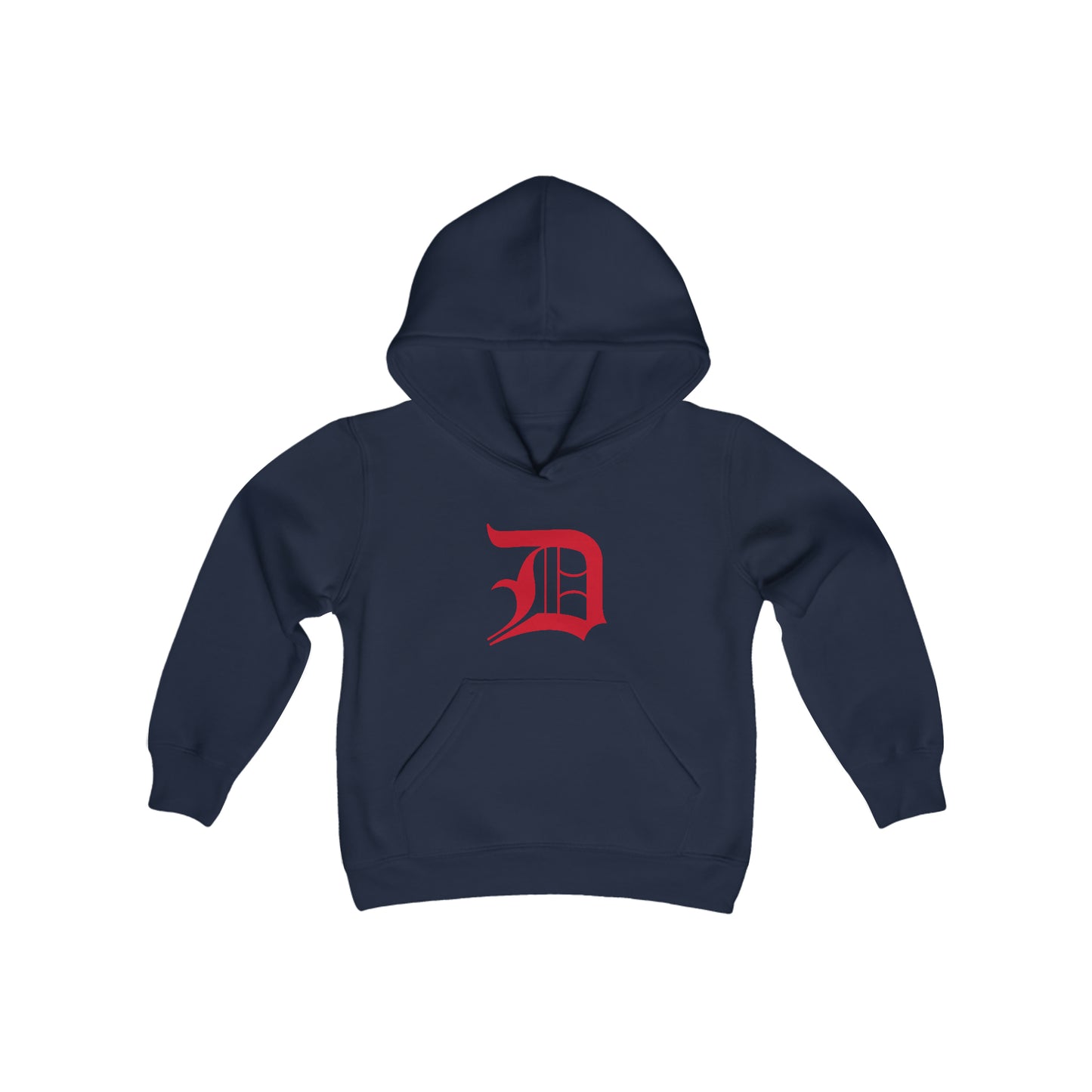 Detroit 'Old English D' Hoodie (Aliform Red) | Unisex Youth