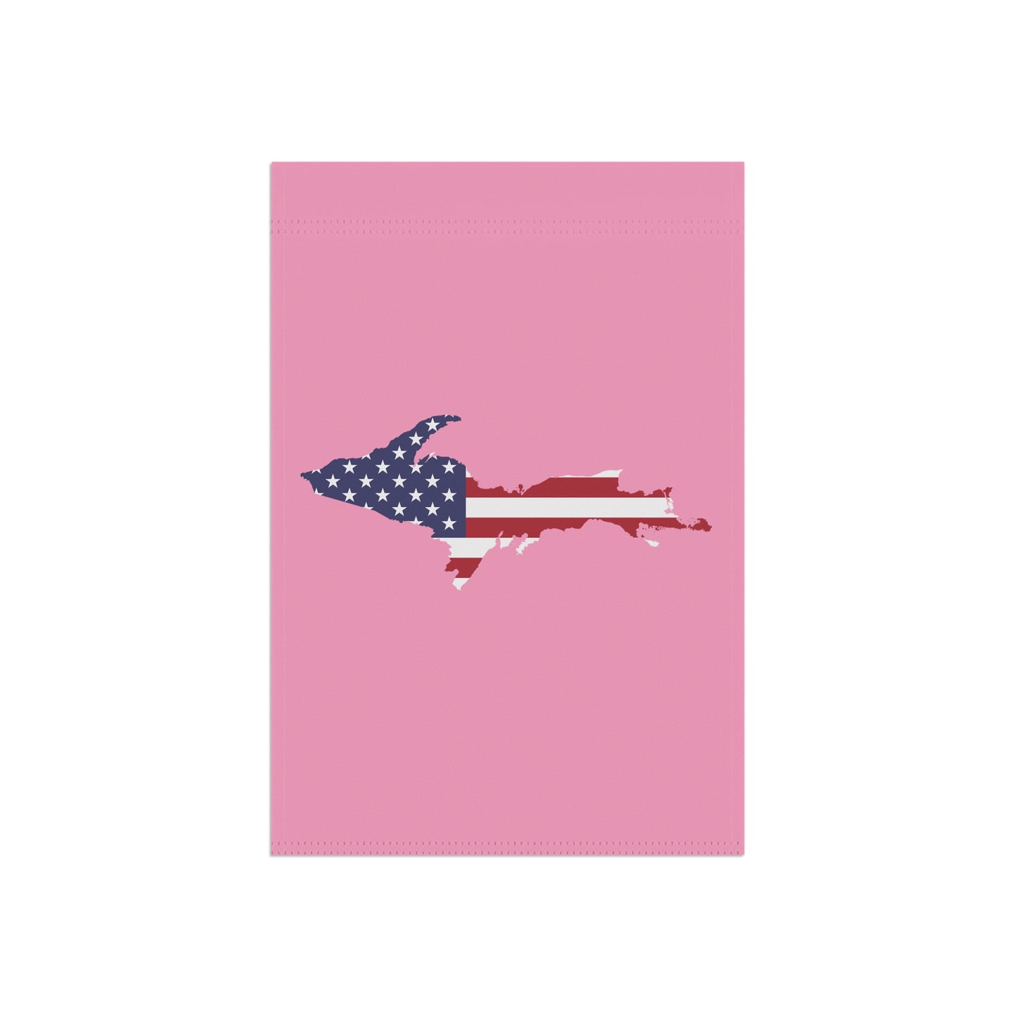 Michigan Upper Peninsula Home & Garden Flag (w/ UP USA Flag) | '67 Caddie Pink