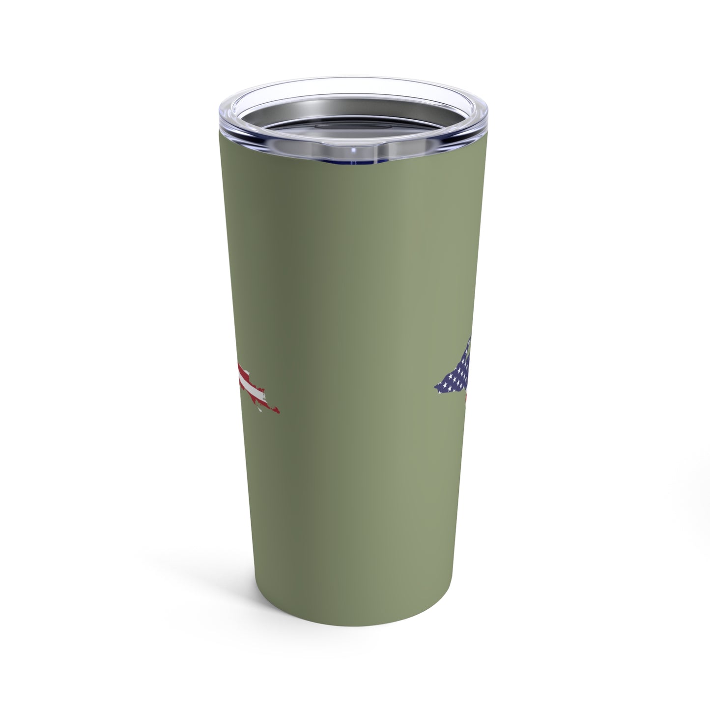 Michigan Upper Peninsula Tumbler (w/ UP USA Flag) | Beachgrass Green - 20oz