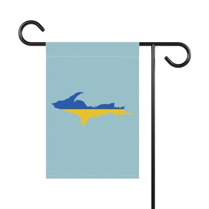 Michigan Upper Peninsula Home & Garden Flag (w/ UP Ukraine Flag) | '58 Caddie Blue