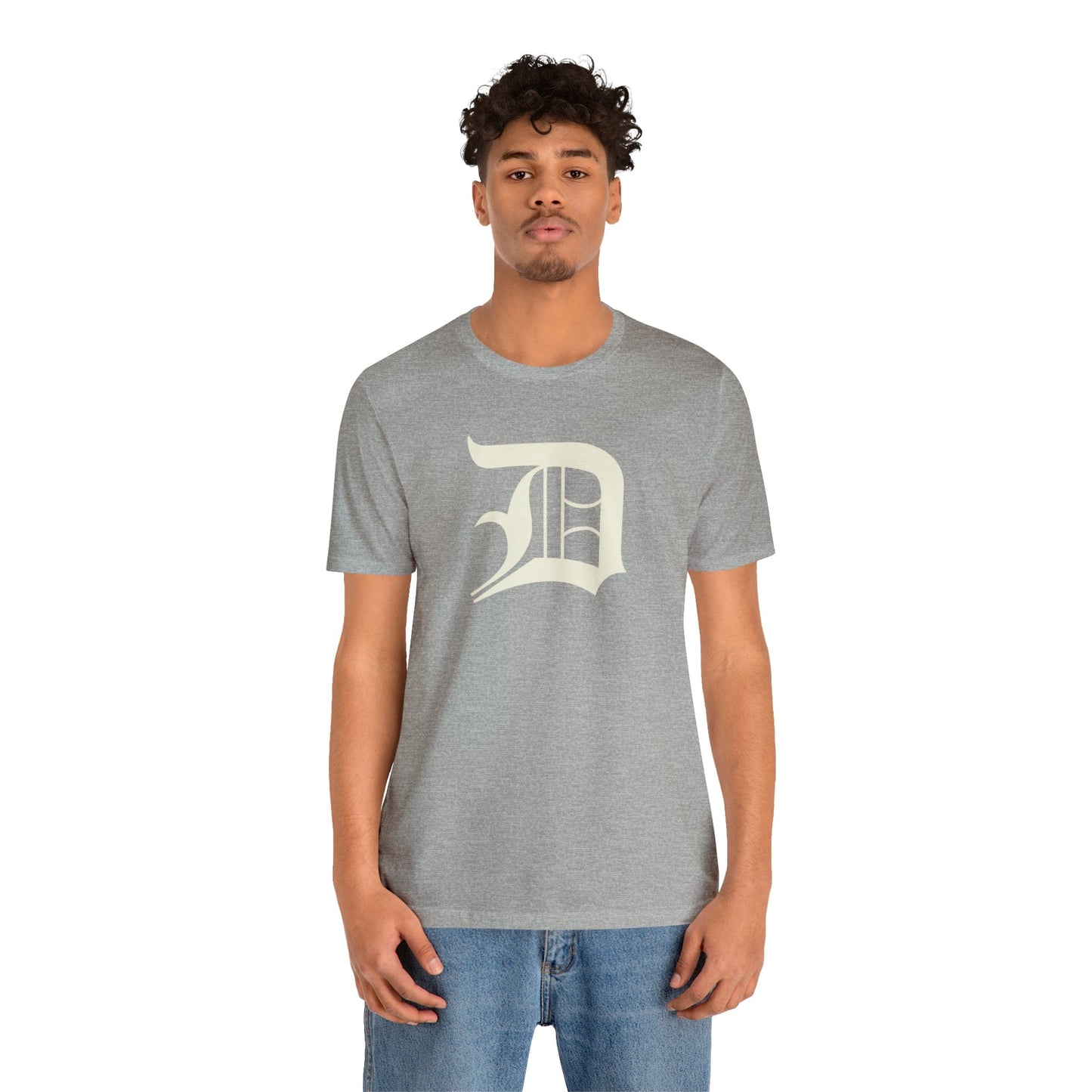 Detroit 'Old English D' T-Shirt (Ivory White) | Unisex Standard