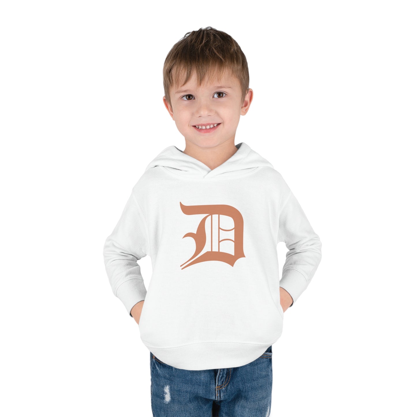 Detroit 'Old English D' Hoodie (Copper Color) | Unisex Toddler