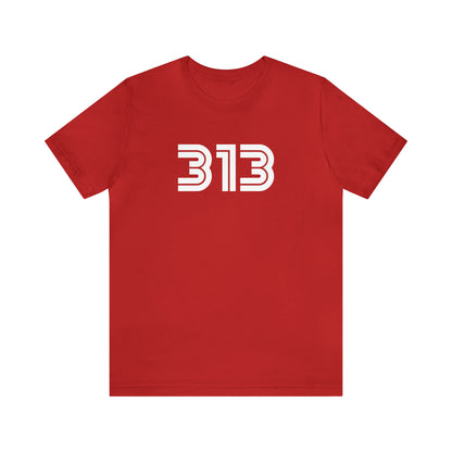 Detroit '313' T-Shirt (1970s Audiophile Font) | Unisex Standard Fit