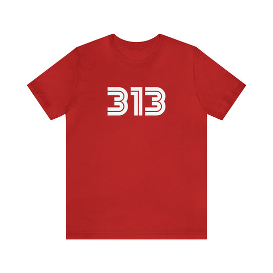 Detroit '313' T-Shirt (1970s Audiophile Font) | Unisex Standard Fit