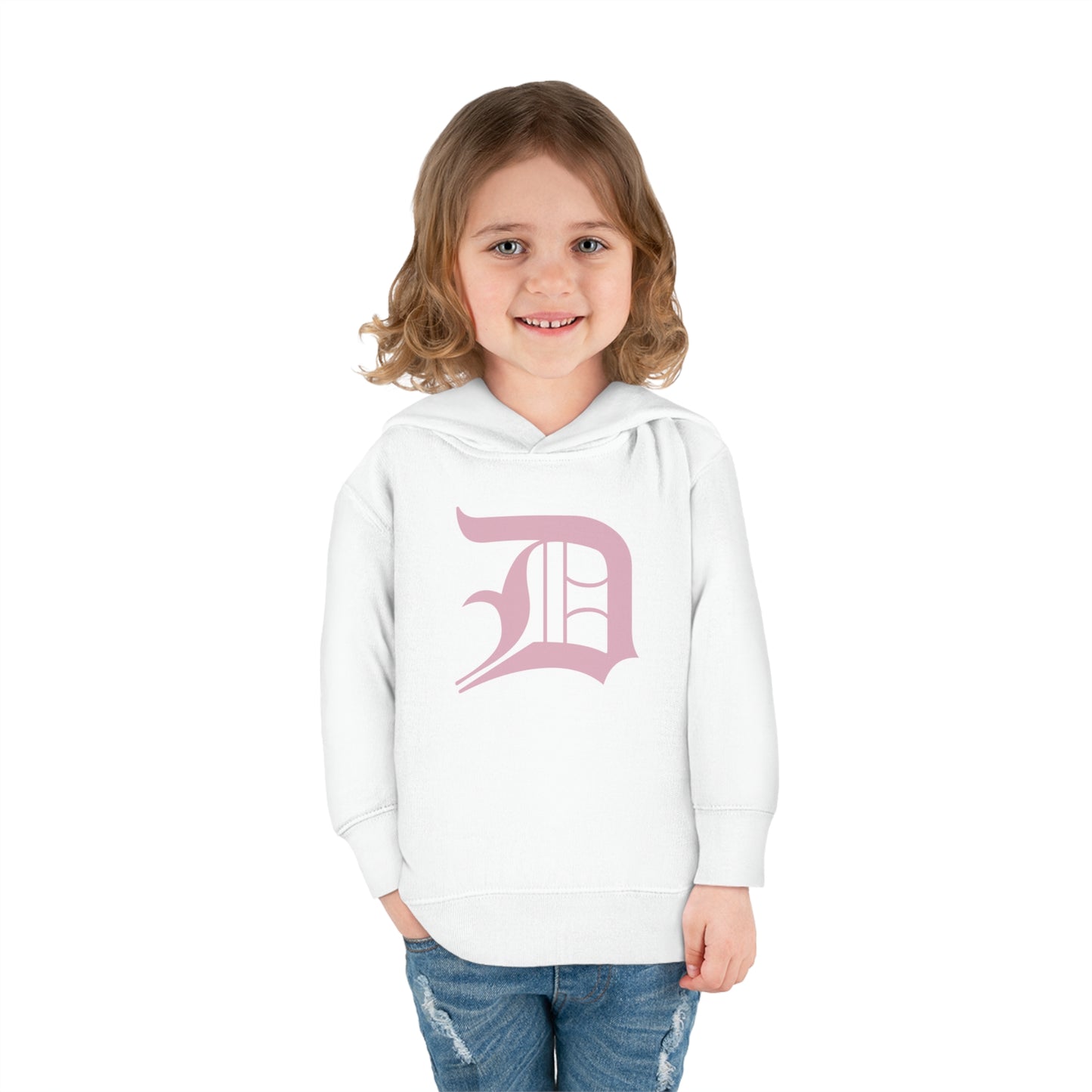 Detroit 'Old English D' Hoodie (Pink) | Unisex Toddler