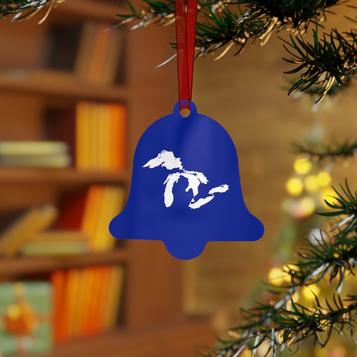 Great Lakes Christmas Ornament | Metal - Bourbon Blue