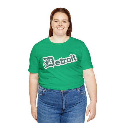 'Detroit' T-Shirt (Copper Green w/ Old English 'D') | Unisex Standard