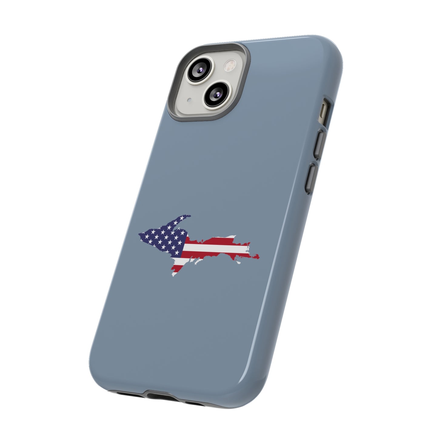 Michigan Upper Peninsula Tough Phone Case (B-24 Liberator Grey w/ UP USA Outline) | Apple iPhone