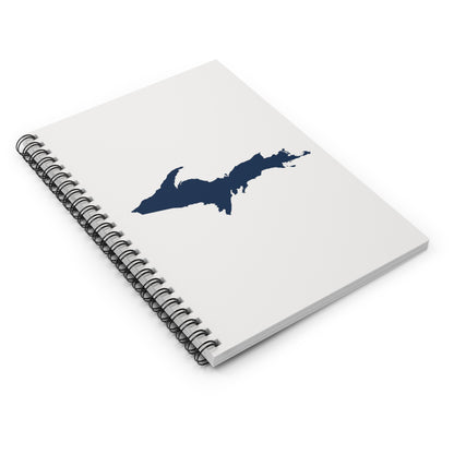 Michigan Upper Peninsula Spiral Notebook (w/ UP Outline) | Birch Bark White