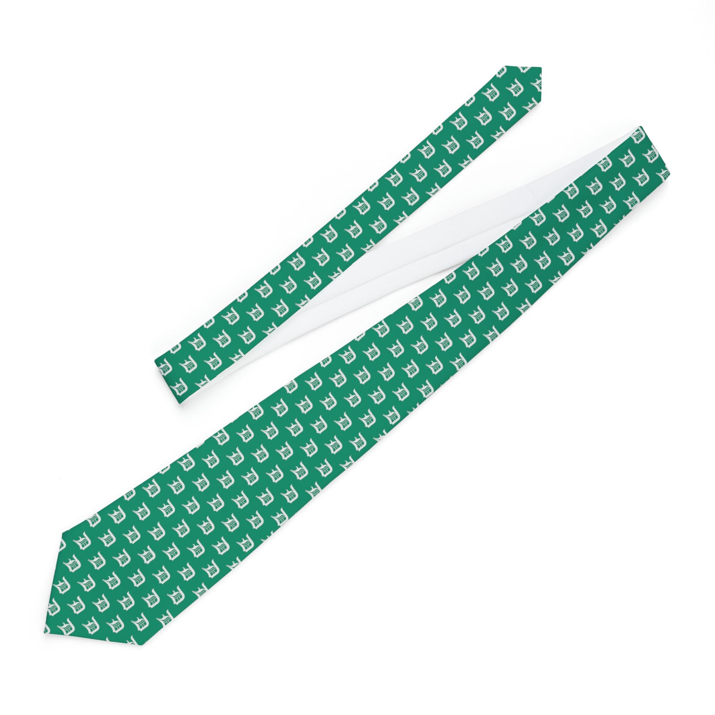 Detroit 'Old English D' Necktie | Emerald Green