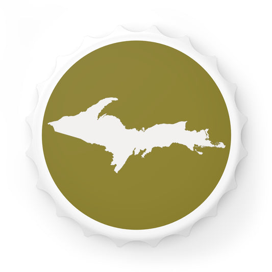 Michigan Upper Peninsula Bottle Opener (w/ UP Outline) | Scrub Gold