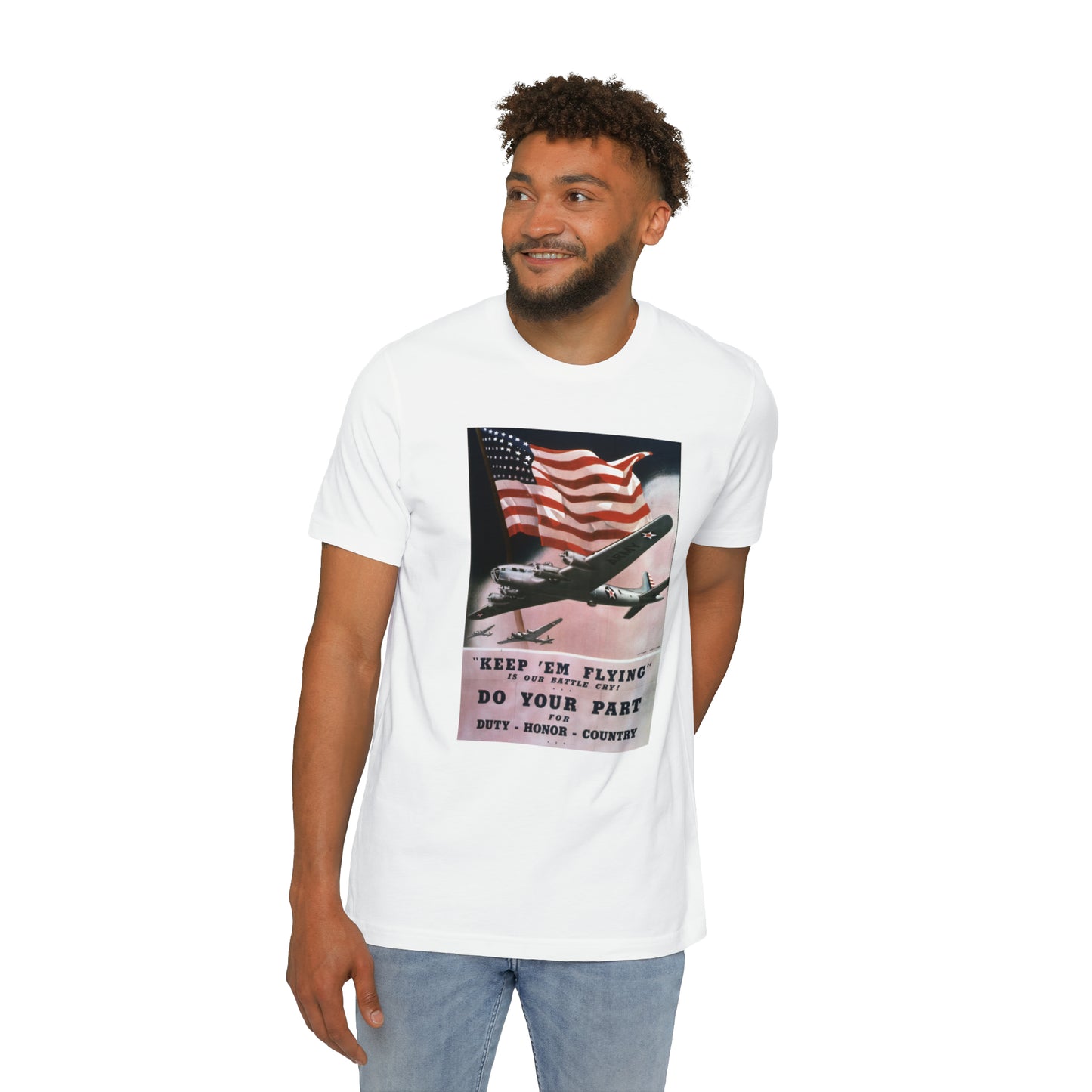 'Keep 'Em Flying' Poster T-Shirt (Smith, 1942) | Made in USA