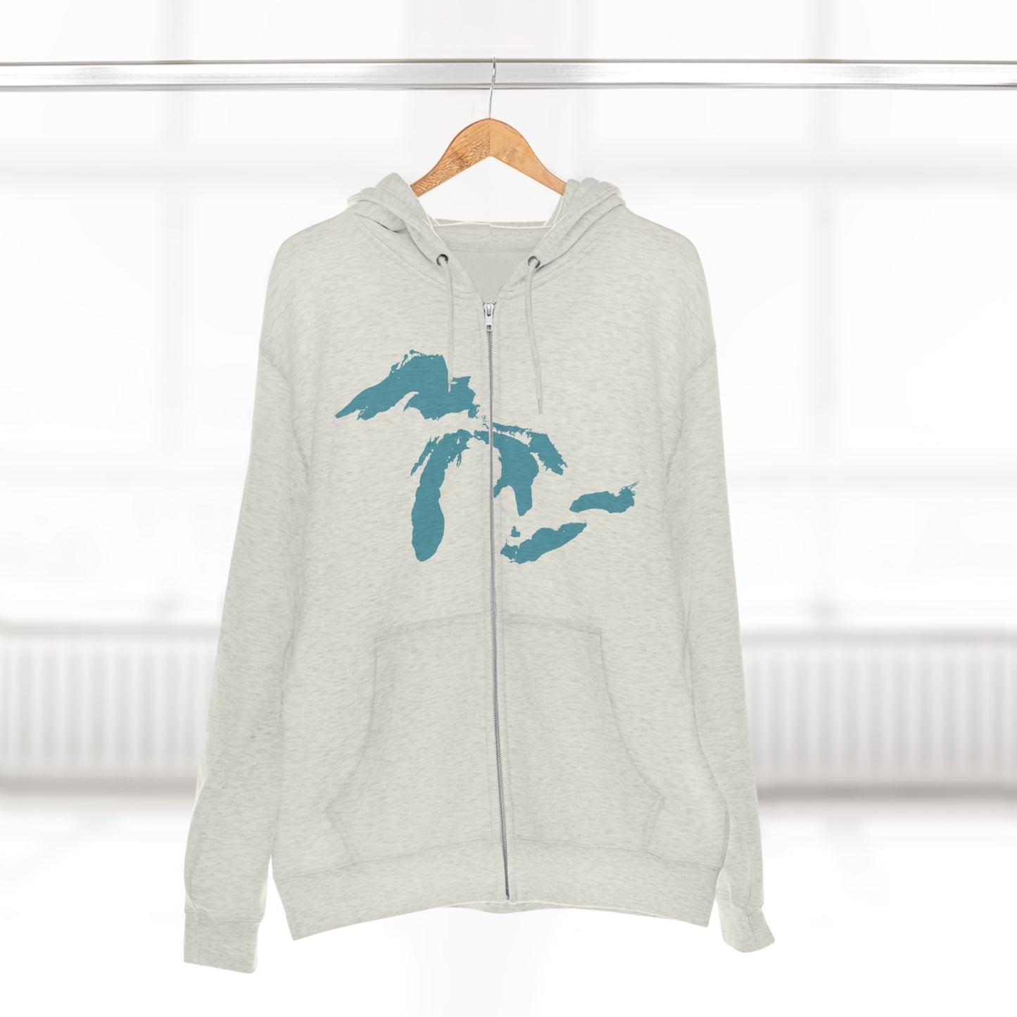 Great Lakes Hoodie (Huron Blue) | Unisex Full Zip