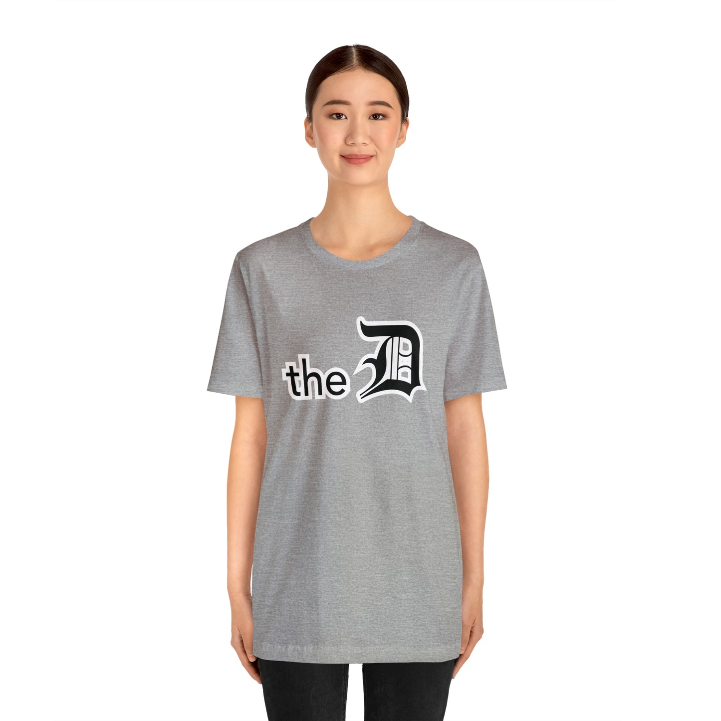 Detroit 'the D' T-Shirt (Black) | Unisex Standard