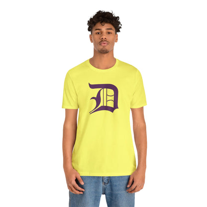 Detroit 'Old English D' T-Shirt (Plum) | Unisex Standard