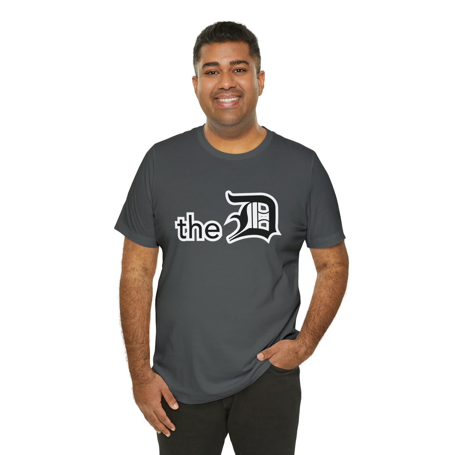 Detroit 'the D' T-Shirt (Black) | Unisex Standard