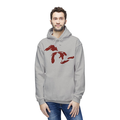 Great Lakes Ultrapremium Hoodie | Made in USA - Cherryland Red