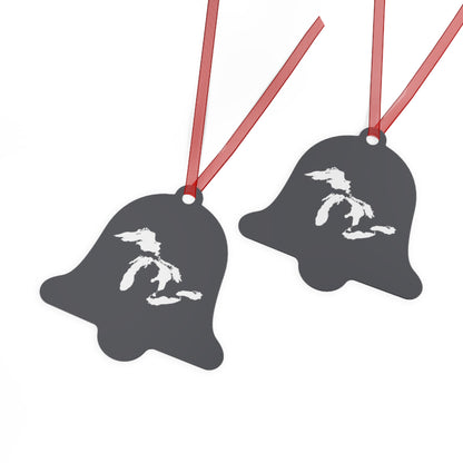 Great Lakes Christmas Ornament | Metal - Iron Ore Grey