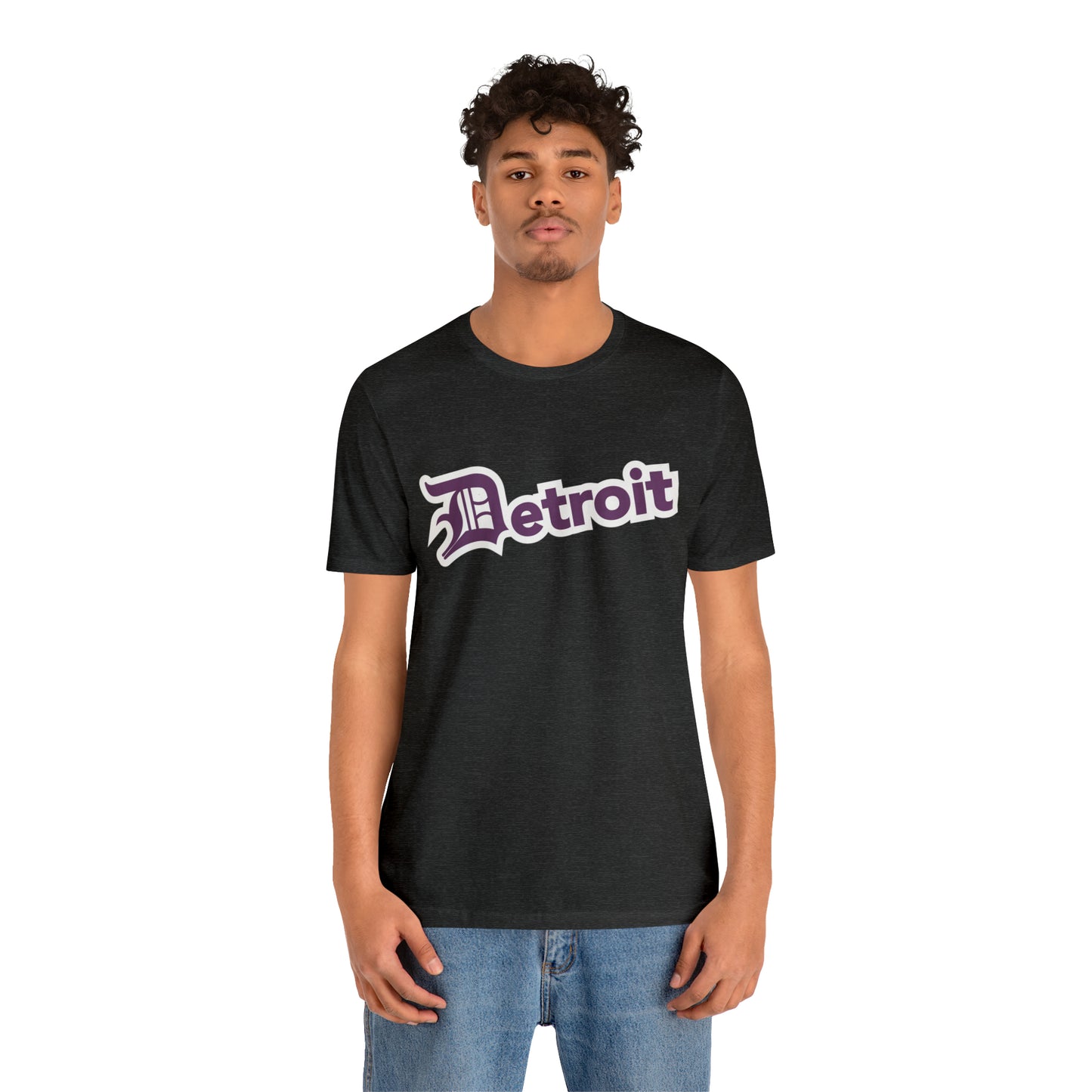 'Detroit' T-Shirt (Plum w/ Old English 'D') | Unisex Standard