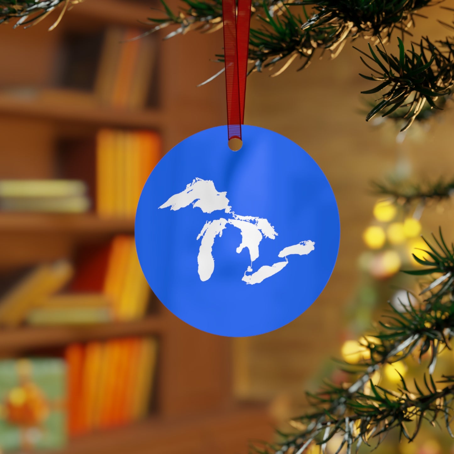 Great Lakes Christmas Ornament | Metal - Motor Town Blue