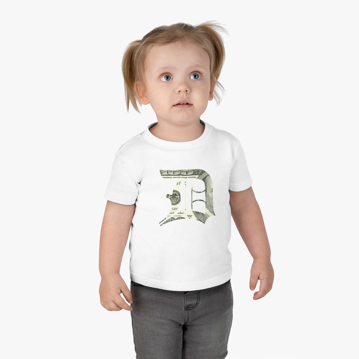 Detroit 'Old English D' Infant T-Shirt (Benjamins Edition) | Short Sleeve