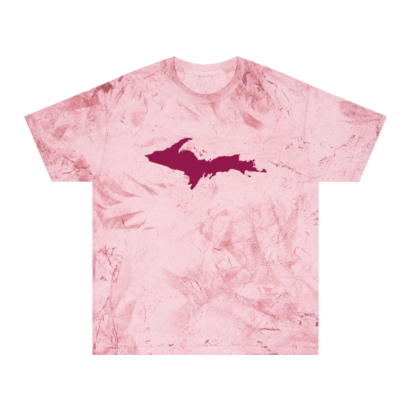 Michigan Upper Peninsula T-Shirt (w/ Ruby Red UP Outline) | Unisex Color Blast