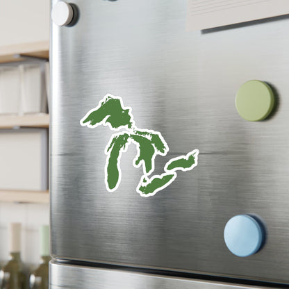 Great Lakes Kiss-Cut Windshield Decal | Pine Green