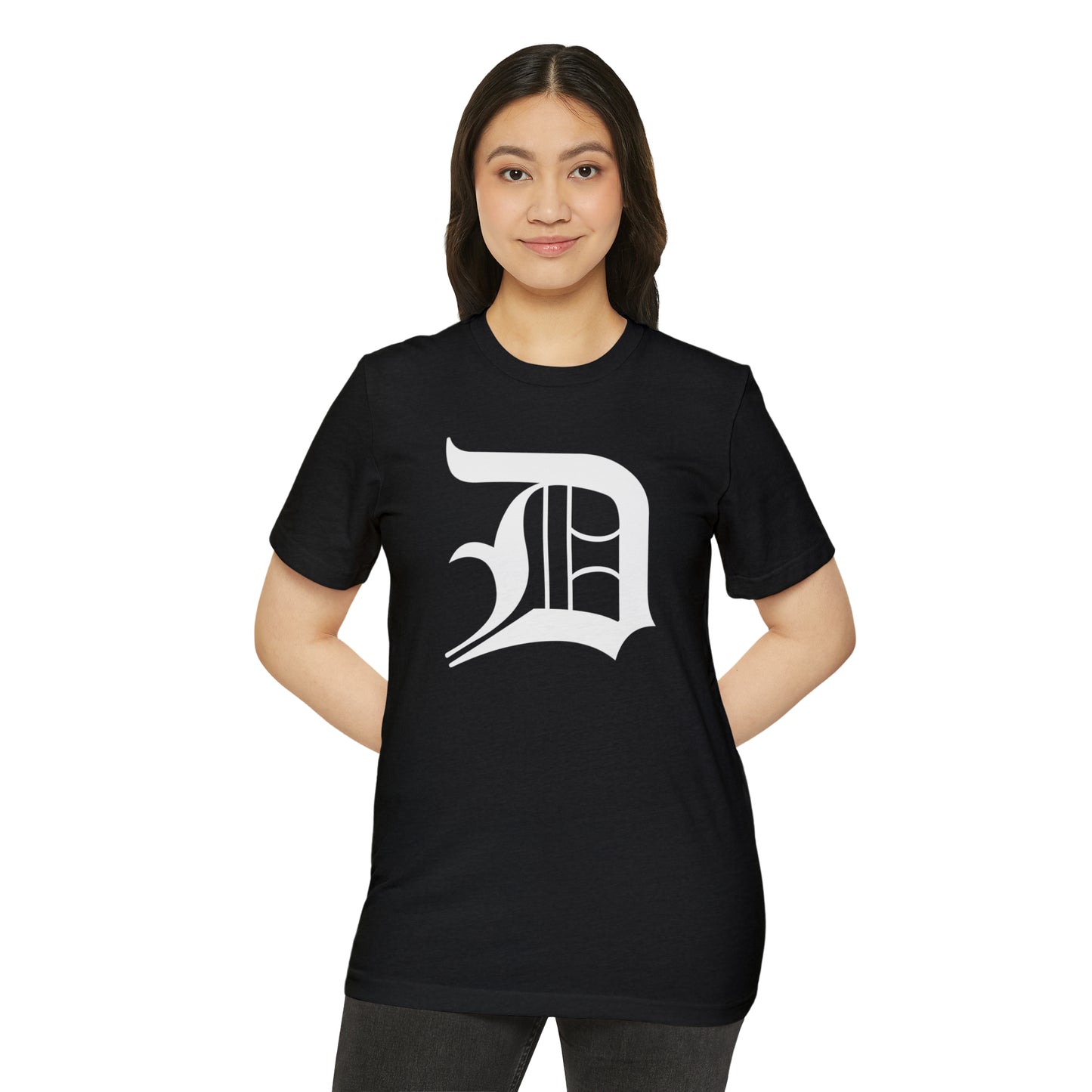 Detroit 'Old English D' T-Shirt | Unisex Recycled Organic