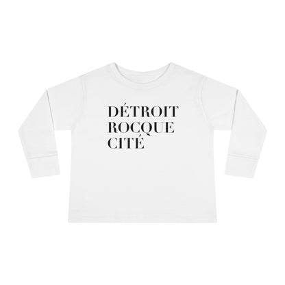 'Détroit Rocque Cité' T-Shirt | Toddler Long Sleeve