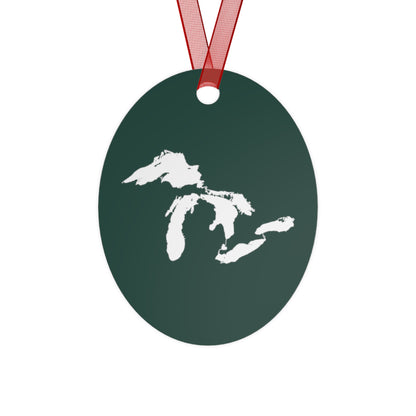 Great Lakes Christmas Ornament | Metal - Laconic Green