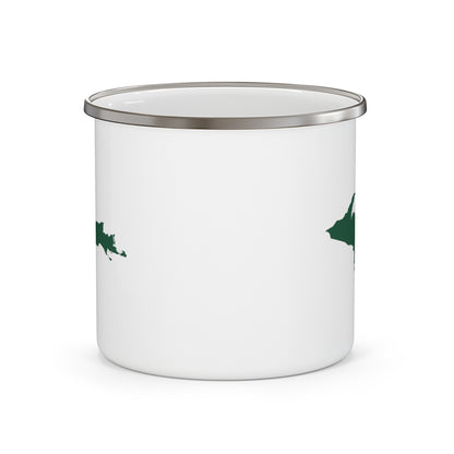 Michigan Upper Peninsula Camping Mug (Green Outline) | 12oz