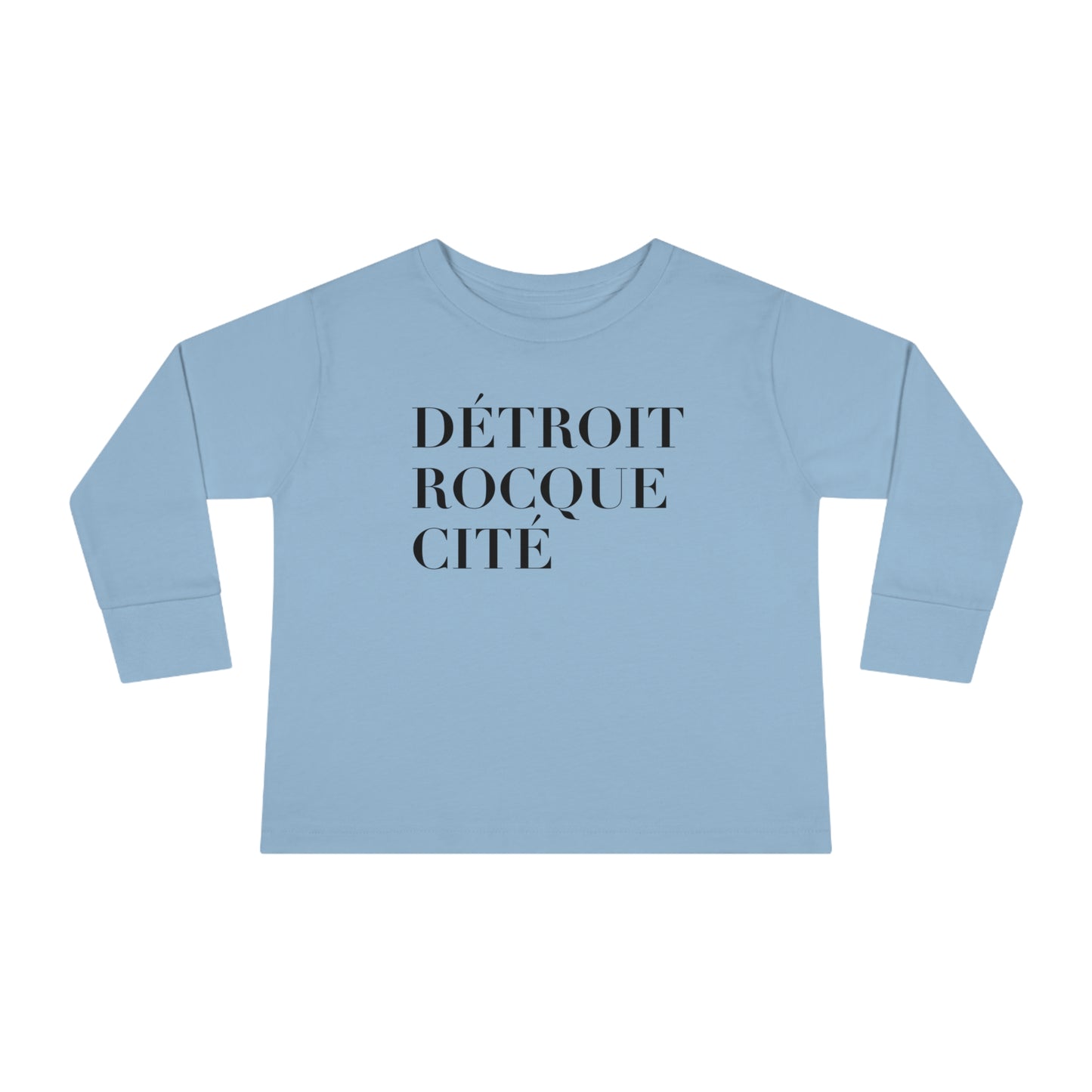 'Détroit Rocque Cité' T-Shirt | Toddler Long Sleeve