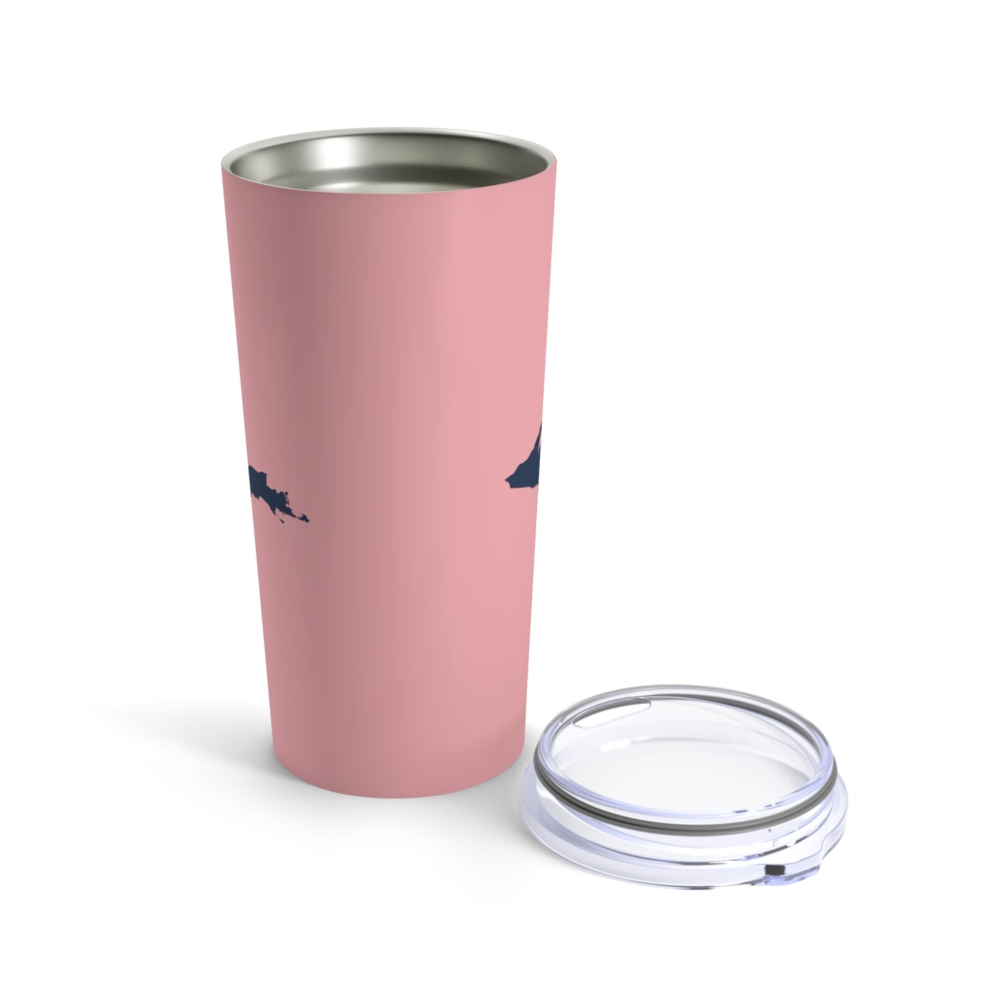 Michigan Upper Peninsula Tumbler (w/ UP Outline) | Strawberry Pink - 20oz