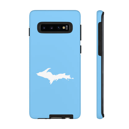 Michigan Upper Peninsula Tough Phone Case (DTW Blue w/ UP Outline) | Samsung & Pixel Android