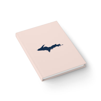 Michigan Upper Peninsula Blank Sketchbook (w/ UP Outline) | Champagne Pink