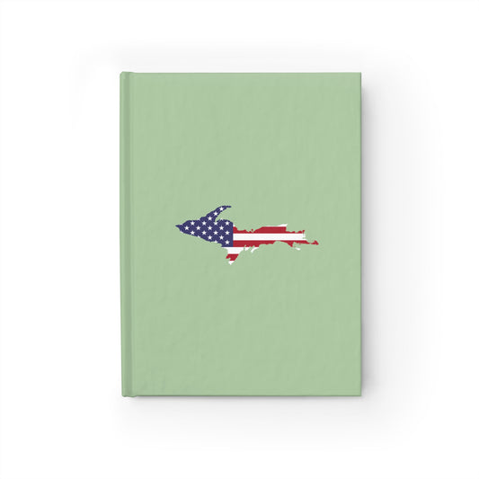 Michigan Upper Peninsula Blank Sketchbook (w/ UP USA Flag) | Tea Green