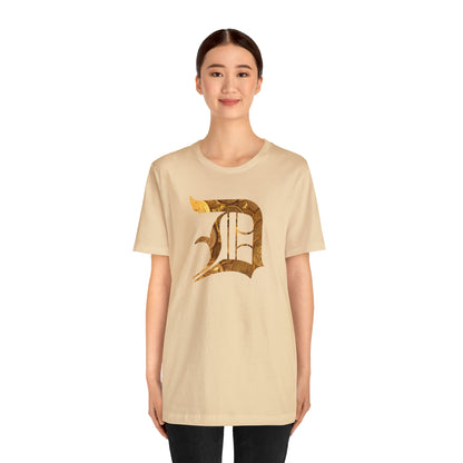 Detroit 'Old English D' T-Shirt (Gold Bullion Edition) | Unisex Standard