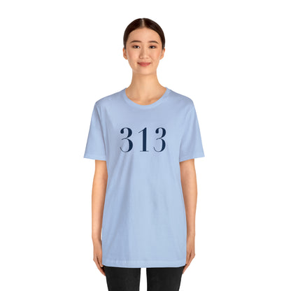 Detroit '313' T-Shirt (Didot Font) | Unisex Standard Fit