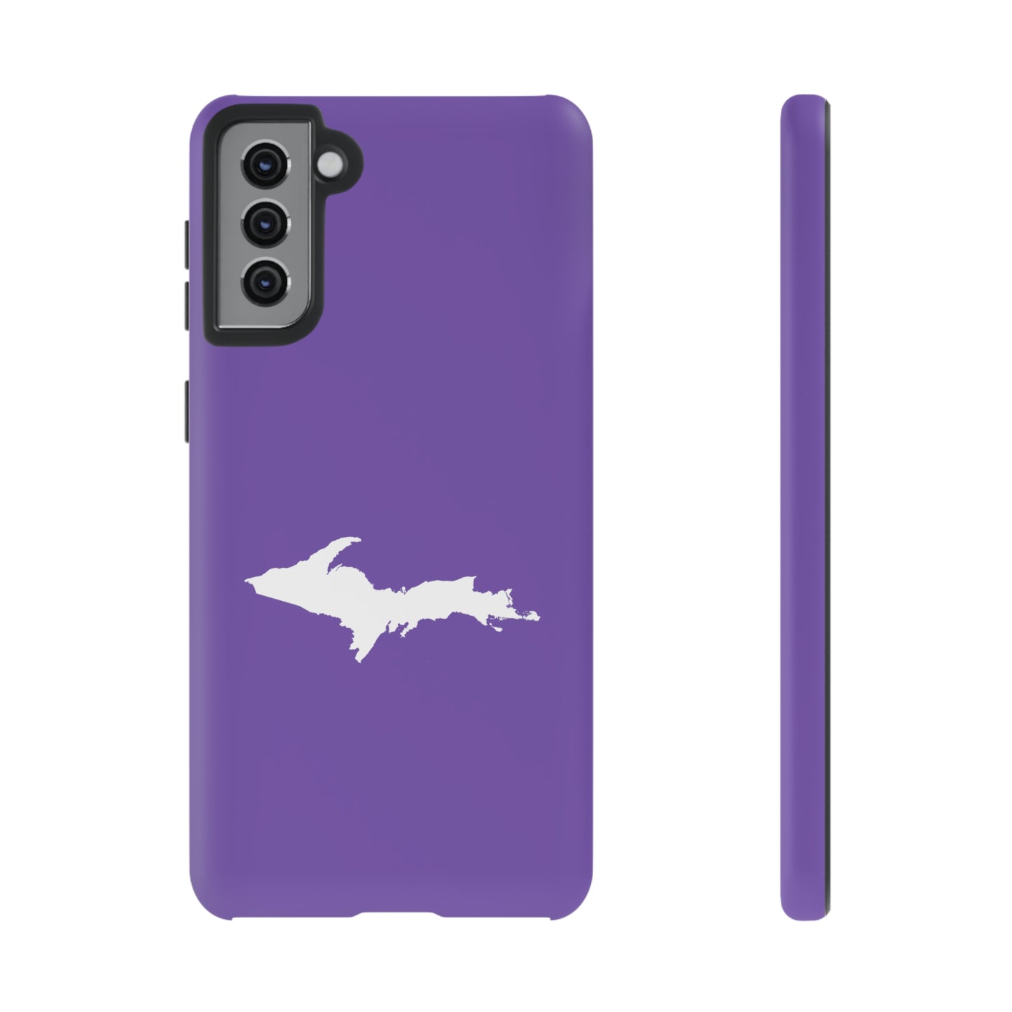 Michigan Upper Peninsula Tough Phone Case (Lake Iris w/ UP Outline) | Samsung & Pixel Android