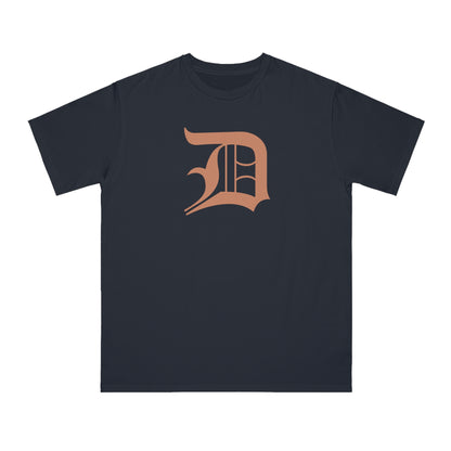 Detroit 'Old English D' T-Shirt (Copper Color) | Unisex Organic