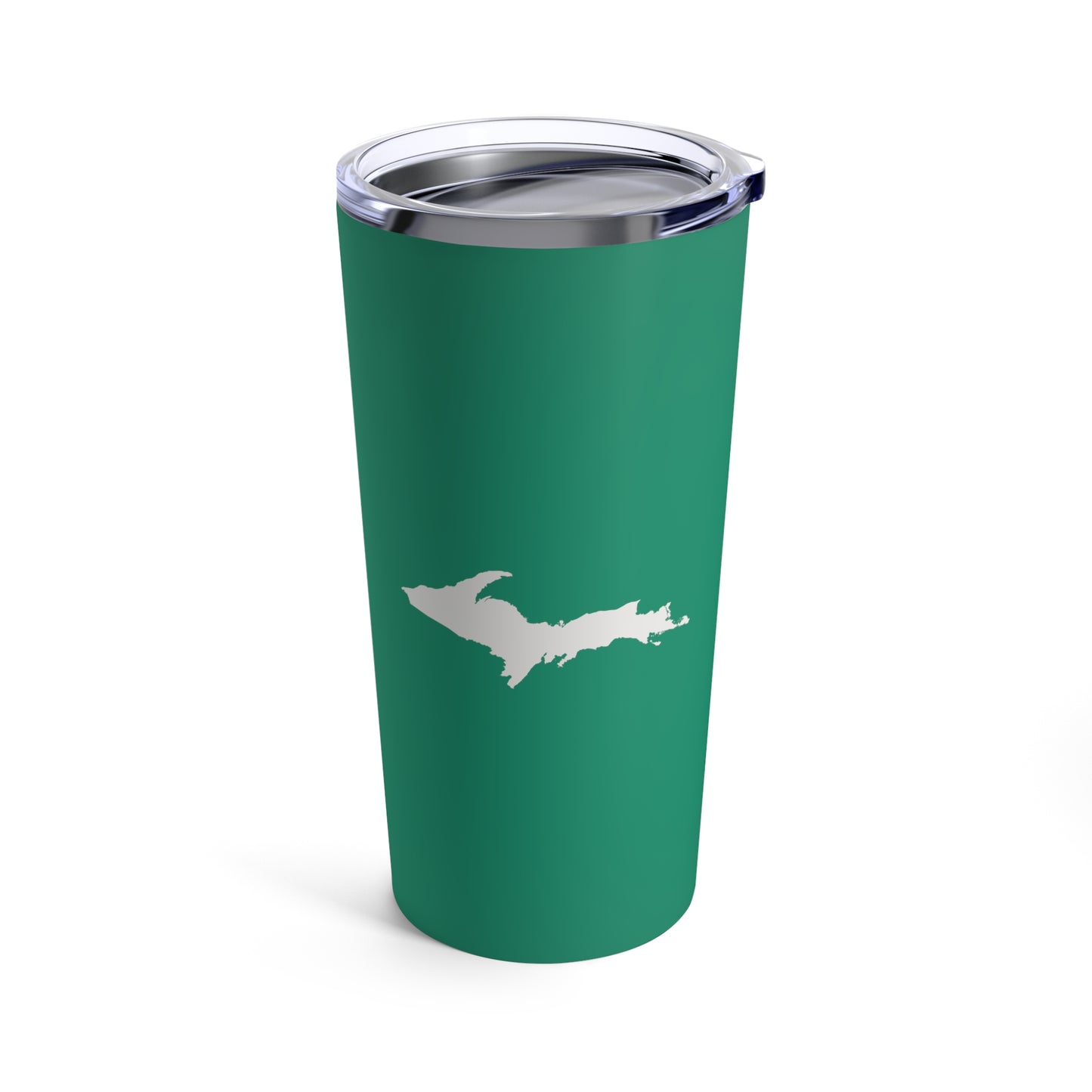 Michigan Upper Peninsula Tumbler (w/ UP Outline) | Emerald Green - 20oz