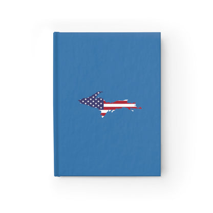 Michigan Upper Peninsula Blank Sketchbook (w/ UP USA Flag) | Lake Superior Blue