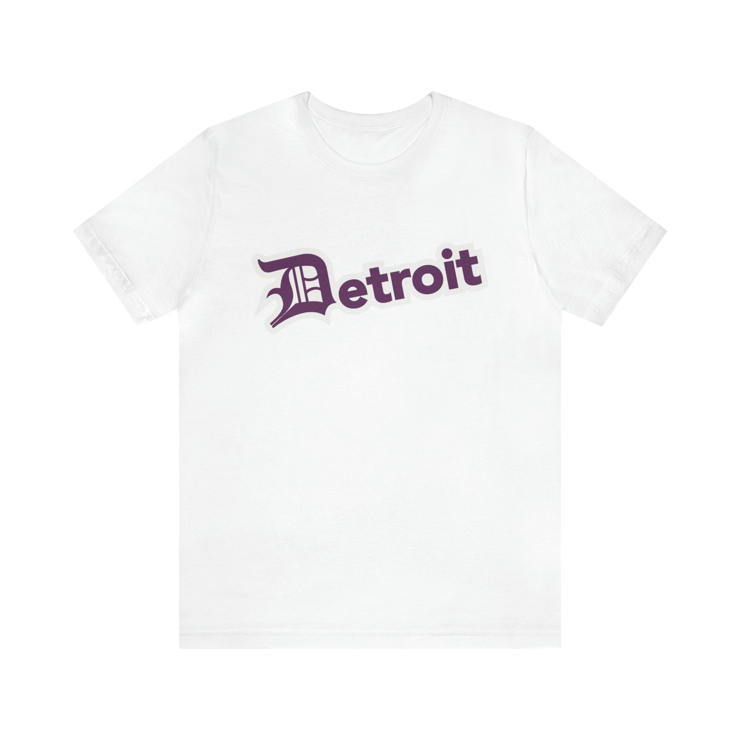 'Detroit' T-Shirt (Plum w/ Old English 'D') | Unisex Standard