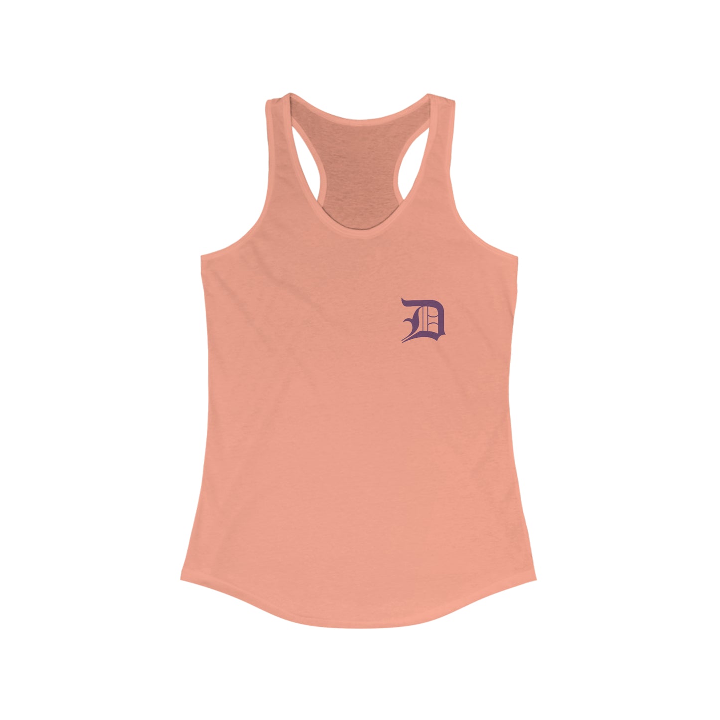 Detroit 'Old English D' Tank Top (Mini Plum 'D') | Women's Racerback