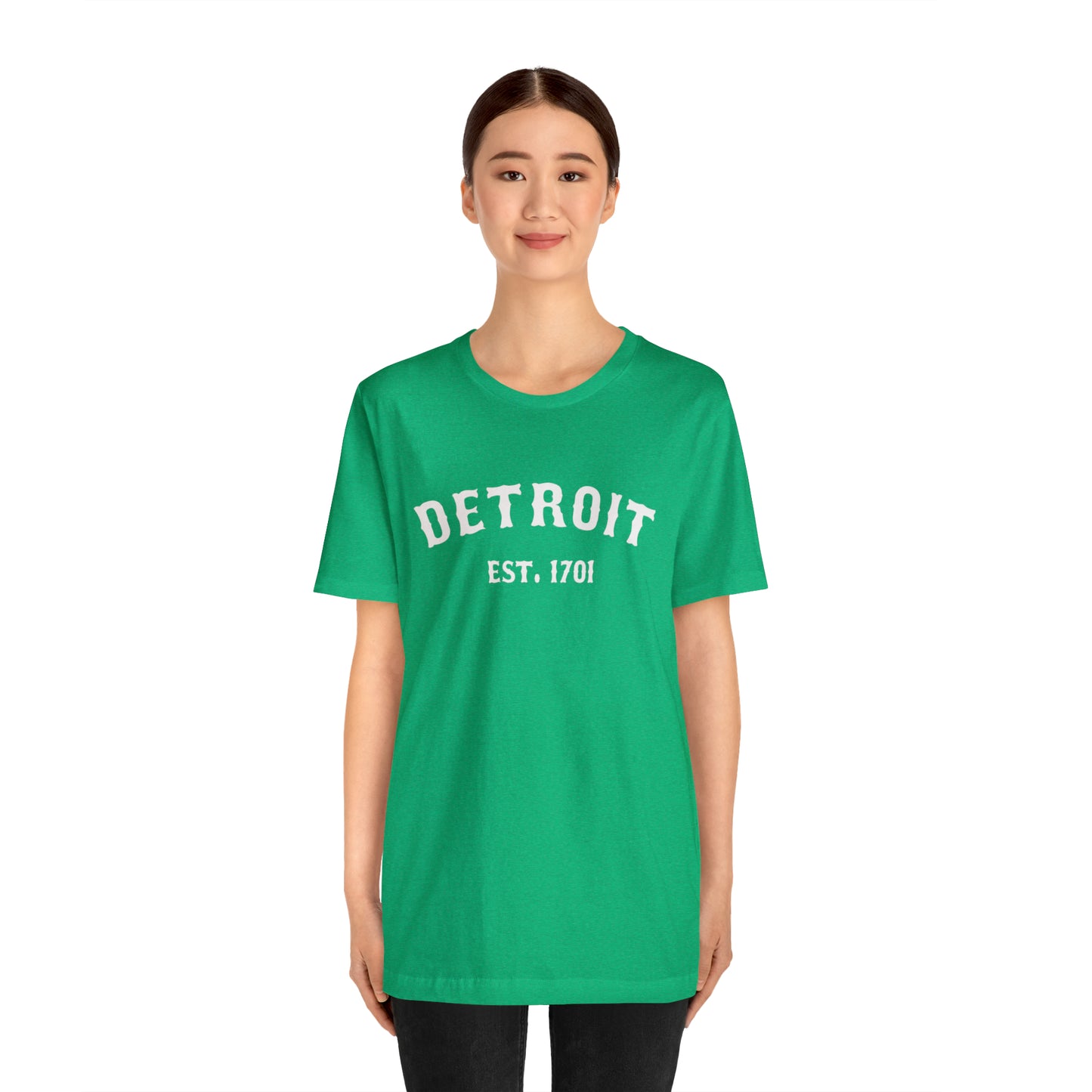 'Detroit EST. 1701' T-Shirt (Ballpark Font) | Unisex Standard